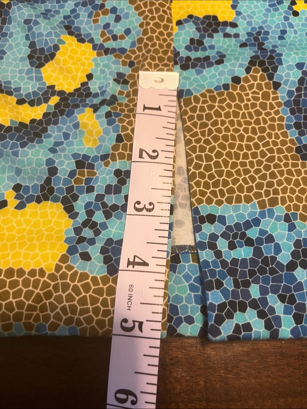 Versace Collection Mosaic Yellow,Blue and Brown Square-Neck Midi Dress - Picture 13 of 15